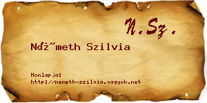 Németh Szilvia névjegykártya